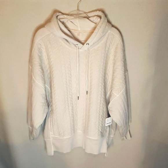 FP Movement Sprint To Finish Quilted Hoodie Medium( Fits Lg XL) Beige - Picture 4 of 8